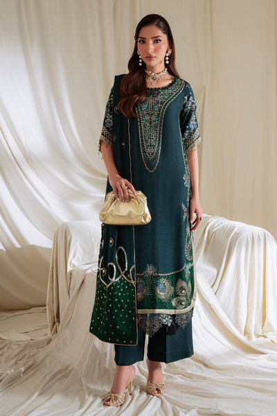 Nureh | Omara Formals | NEL-90-Brand:Nureh-Type:Ladies Clothes-Sage Green-Silk-House of Maryam- Buy in UK, USA