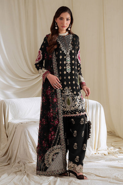 Nureh | Omara Formals | NEL-95-Brand:Nureh-Type:Ladies Clothes-Black-Jacquard-House of Maryam- Buy in UK, USA