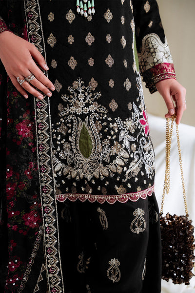 Nureh | Omara Formals | NEL-95-Brand:Nureh-Type:Ladies Clothes-Black-Jacquard-House of Maryam- Buy in UK, USA
