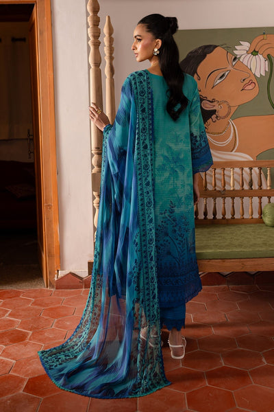 Nureh | Printed lawn 25 | SP-138-Brand:Nureh-Type:Ladies Clothes-Blue-Lawn-House of Maryam- Buy in UK, USA