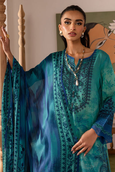 Nureh | Printed lawn 25 | SP-138-Brand:Nureh-Type:Ladies Clothes-Blue-Lawn-House of Maryam- Buy in UK, USA