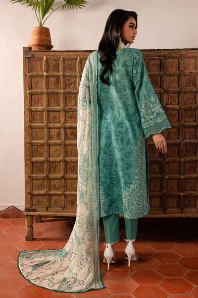 Nureh | Printed lawn 25 | SP-139-Brand:Nureh-Type:Ladies Clothes-Teal Gray-Lawn-House of Maryam- Buy in UK, USA