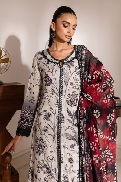Nureh | Printed Lawn 25 | SP-144-Brand:Nureh-Type:Ladies Clothes-Off White-Lawn-House of Maryam- Buy in UK, USA
