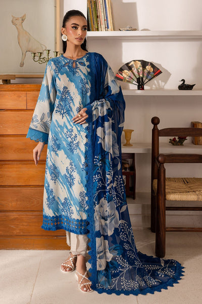 Nureh | Printed Lawn 25 | SP-148-Brand:Nureh-Type:Ladies Clothes-Off White-Lawn-House of Maryam- Buy in UK, USA