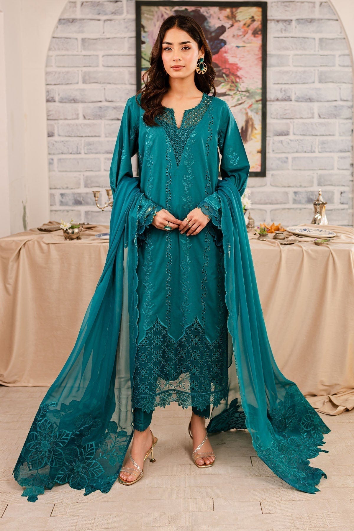 Nureh | Shades Of Summer | NP-495 -  Nureh Luxury - Original Designer Dress - House of Maryam