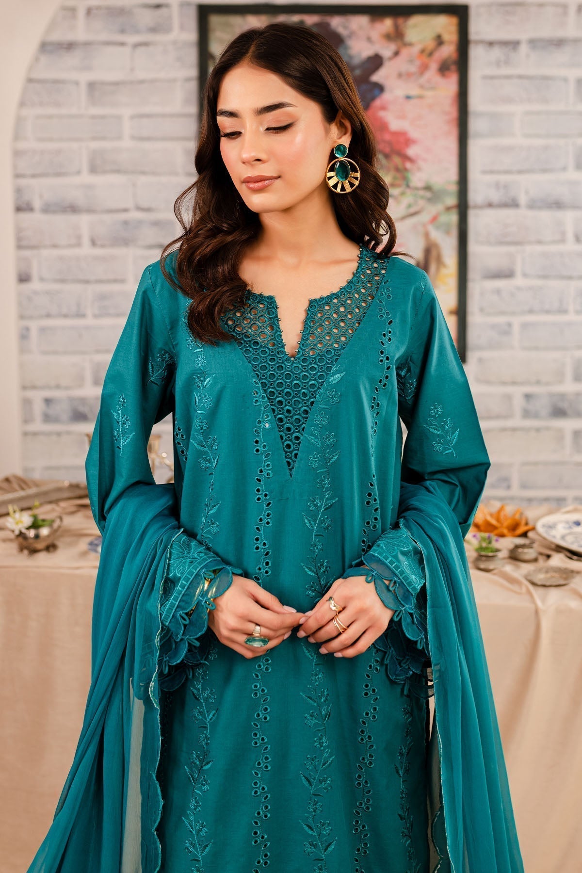 Nureh | Shades Of Summer | NP-495 -  Nureh Luxury - Original Designer Dress - House of Maryam