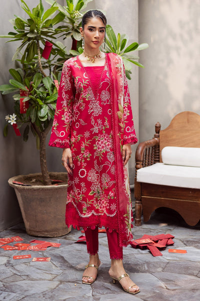 Nureh | Signature Prints 26 | SP-160-Brand:Nureh-Type:Ladies Clothes-Red-Lawn-House of Maryam- Buy in UK, USA