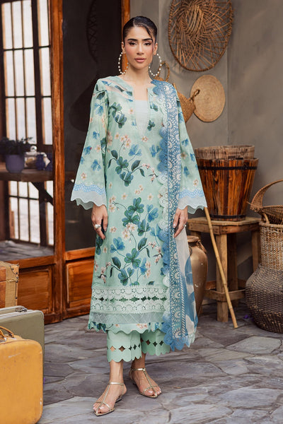 Nureh | Signature Prints 26 | SP-161-Brand:Nureh-Type:Ladies Clothes-Sky Blue-Lawn-House of Maryam- Buy in UK, USA