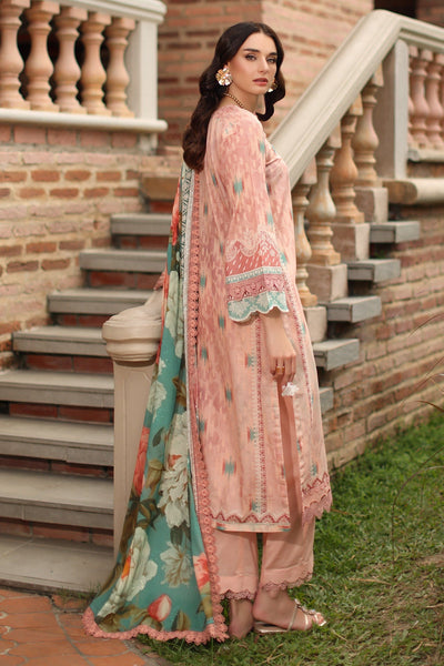 Nureh | Signature Prints 26 | SP-203-Brand:Nureh-Type:Ladies Clothes-Pale Peach-Lawn-House of Maryam- Buy in UK, USA