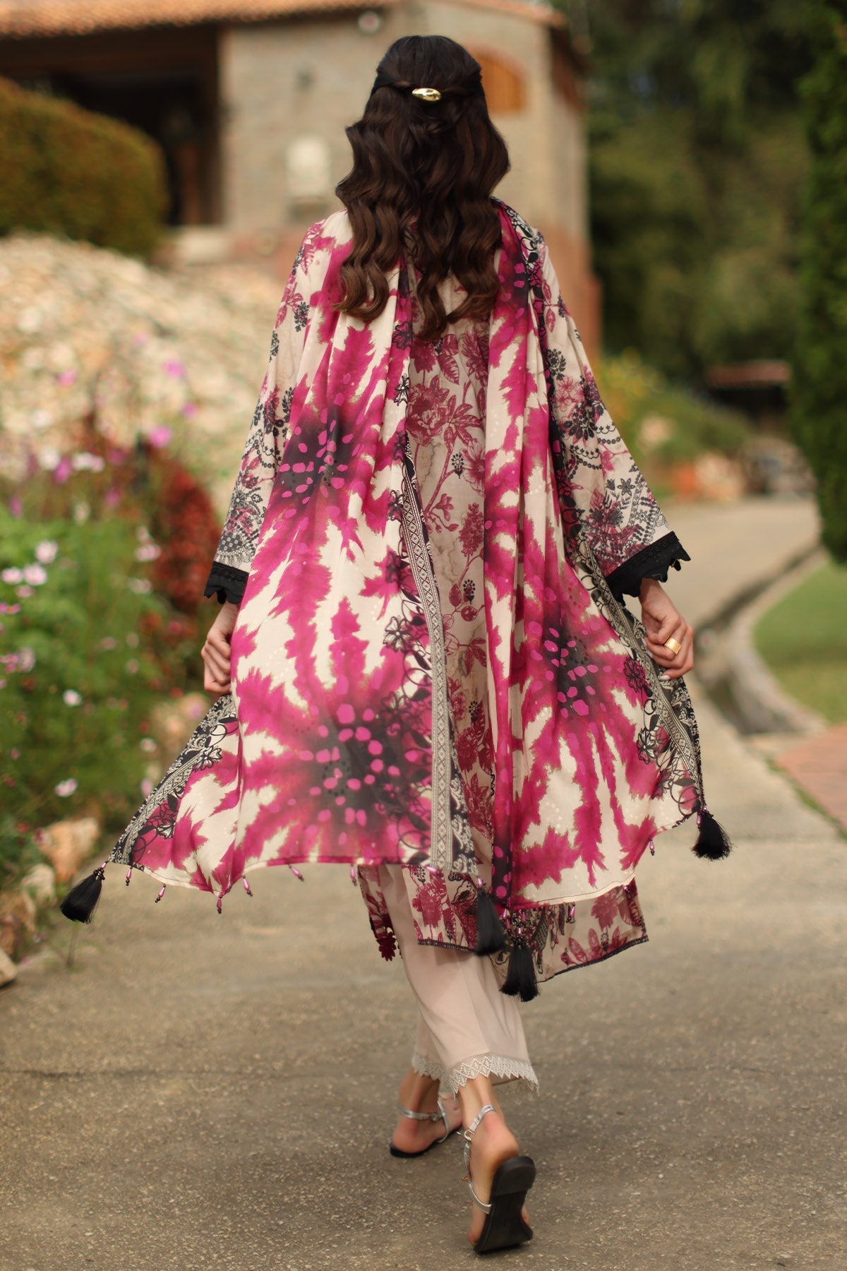 Nureh | Signature Prints 26 | SP-205-Brand:Nureh-Type:Ladies Clothes-Ivory-Lawn-House of Maryam- Buy in UK, USA
