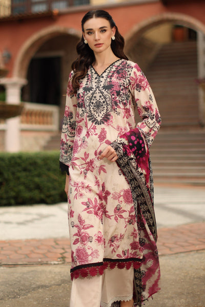 Nureh | Signature Prints 26 | SP-205-Brand:Nureh-Type:Ladies Clothes-Ivory-Lawn-House of Maryam- Buy in UK, USA
