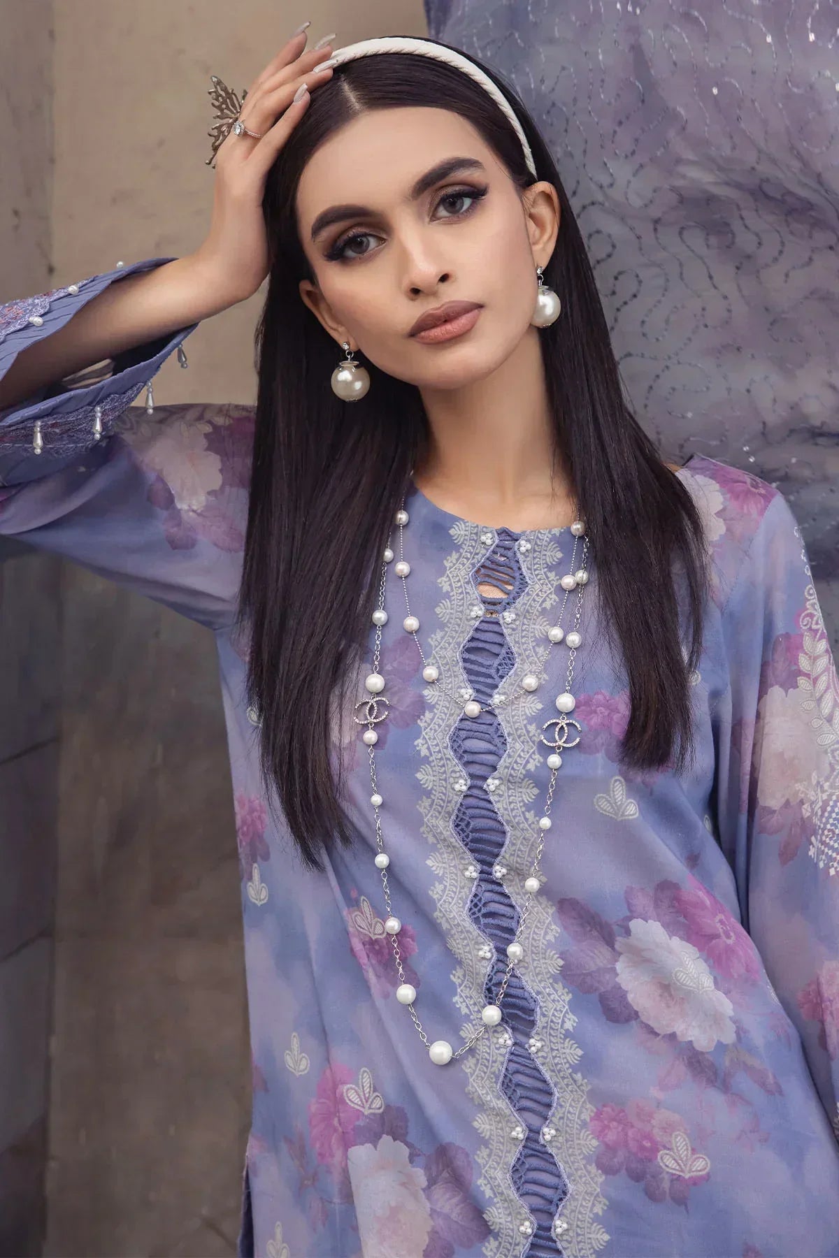 Nureh | Swiss Prints | NS-119 by Designer Nureh - House of Maryam - Pakistani Designer Ethnic Wear in {{ shop.shopifyCountryName }}