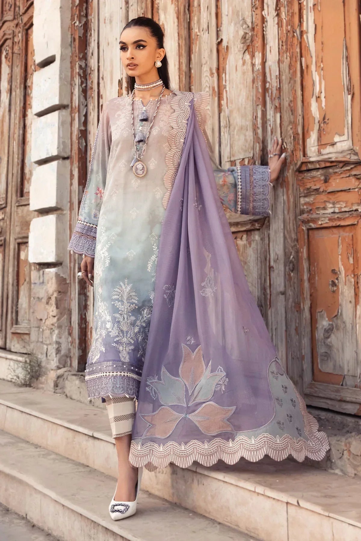 Nureh | Swiss Prints | NS-121 by Designer Nureh - House of Maryam - Pakistani Designer Ethnic Wear in {{ shop.shopifyCountryName }}