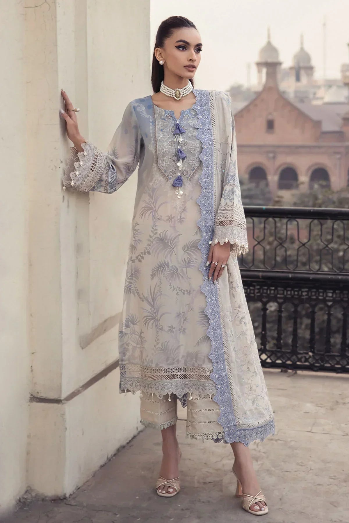 Nureh | Swiss Prints | NS-122 by Designer Nureh - House of Maryam - Pakistani Designer Ethnic Wear in {{ shop.shopifyCountryName }}