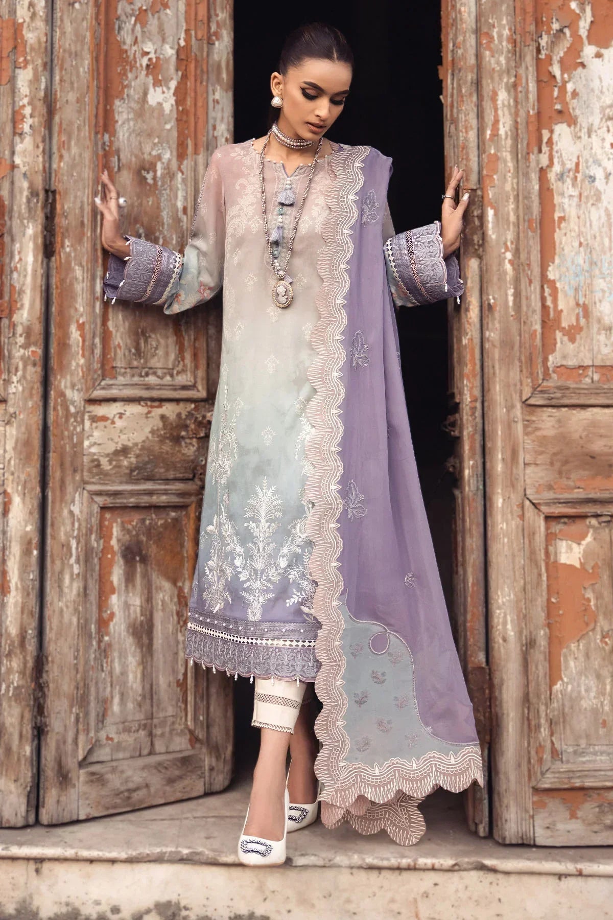 Nureh | Swiss Prints | NS-121 by Designer Nureh - House of Maryam - Pakistani Designer Ethnic Wear in {{ shop.shopifyCountryName }}