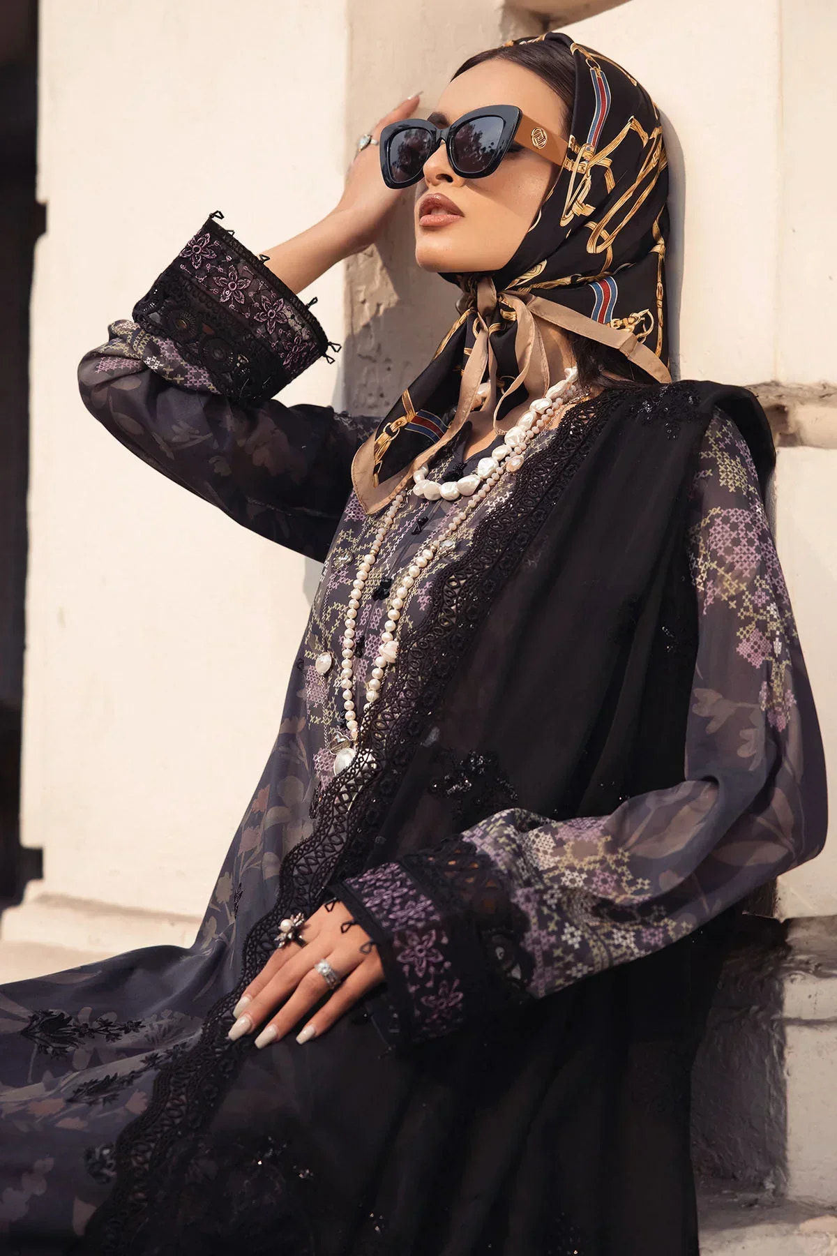 Nureh | Swiss Prints | NS-123 -  Nureh Luxury - Original Designer Dress - House of Maryam