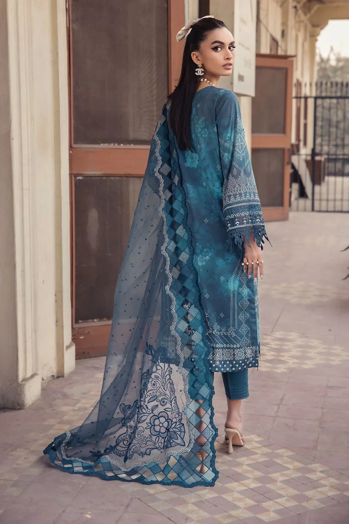 Nureh | Swiss Prints | NS-120 -  Lawn Luxury - Original Designer Dress - House of Maryam