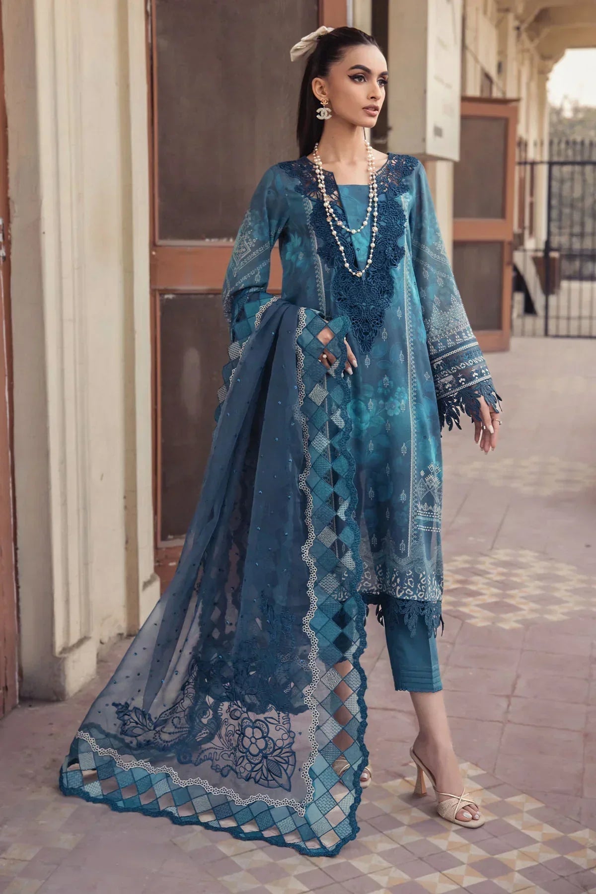 Nureh | Swiss Prints | NS-120 -  Lawn Luxury - Original Designer Dress - House of Maryam