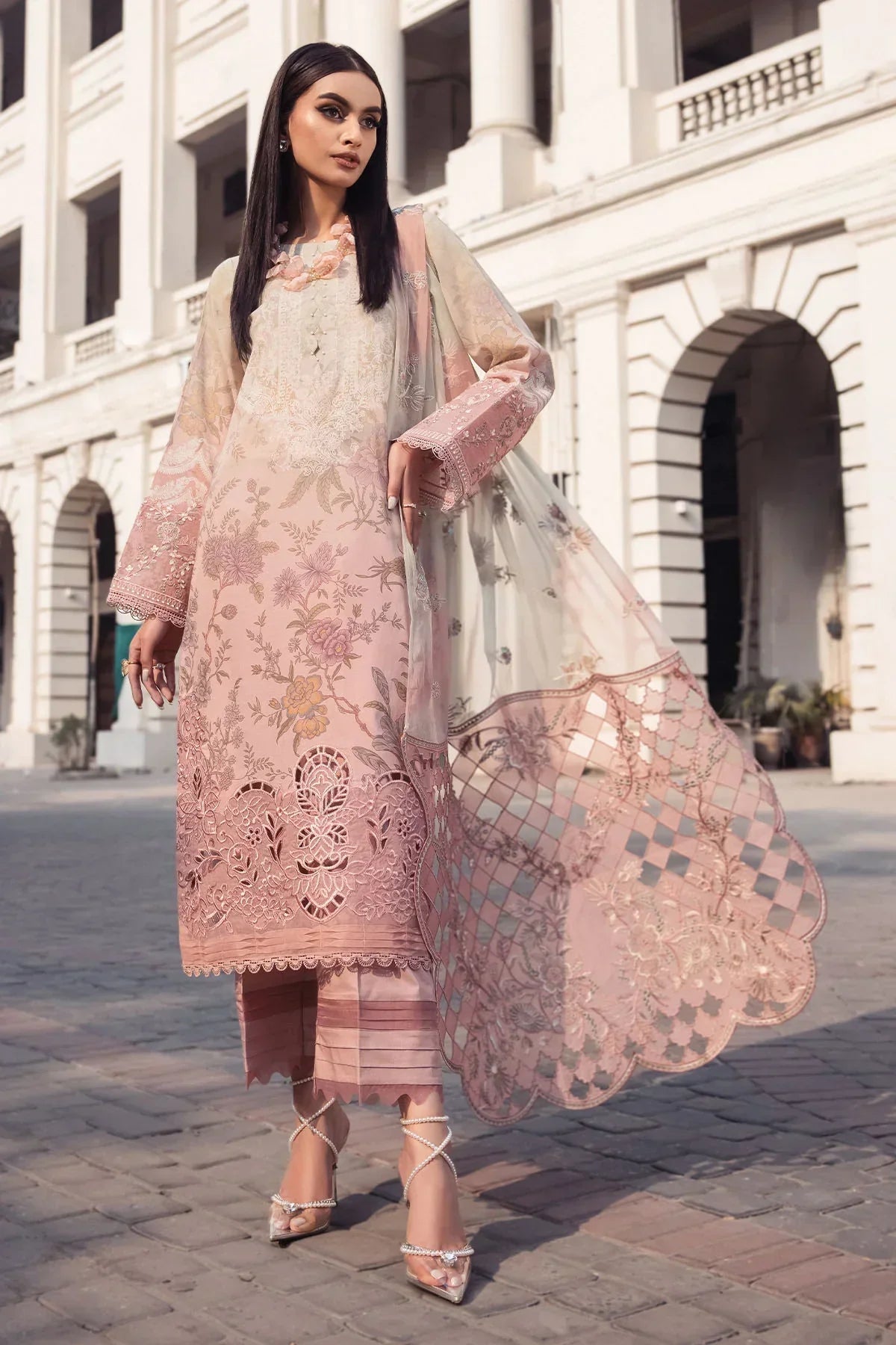 Nureh | Swiss Prints | NS-117 -  Nureh Luxury - Original Designer Dress - House of Maryam