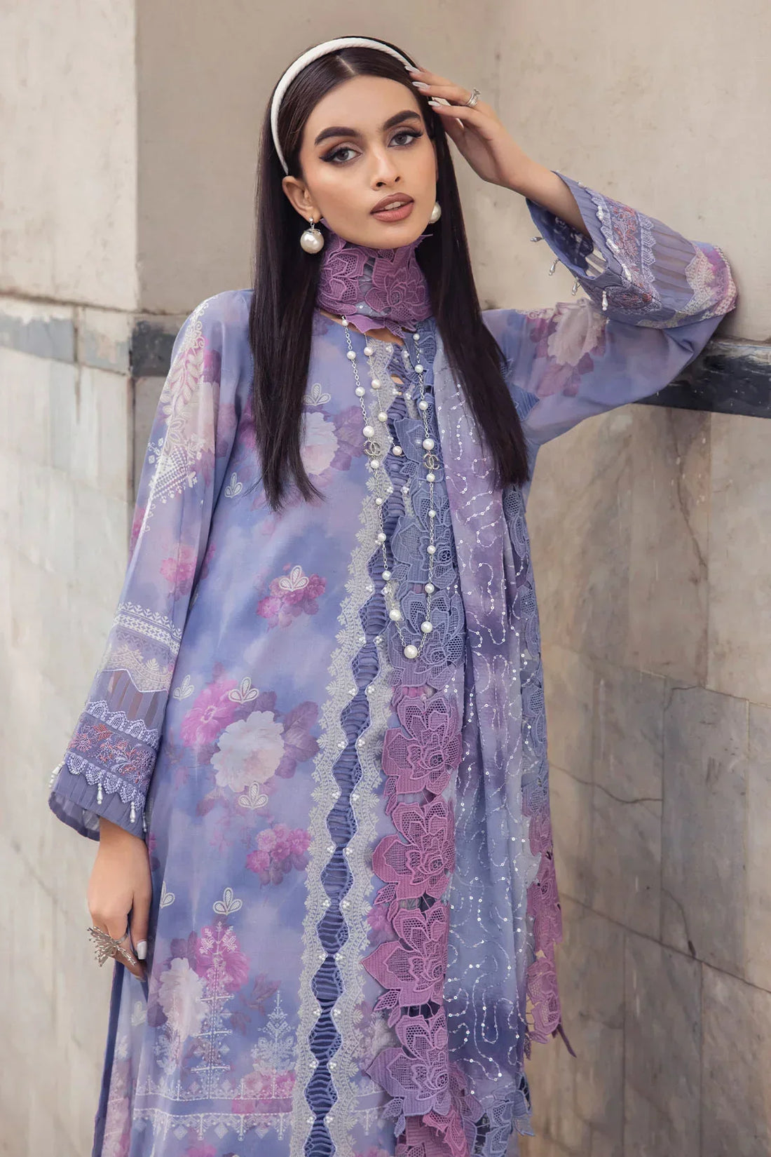 Nureh | Swiss Prints | NS-119 by Designer Nureh - House of Maryam - Pakistani Designer Ethnic Wear in {{ shop.shopifyCountryName }}