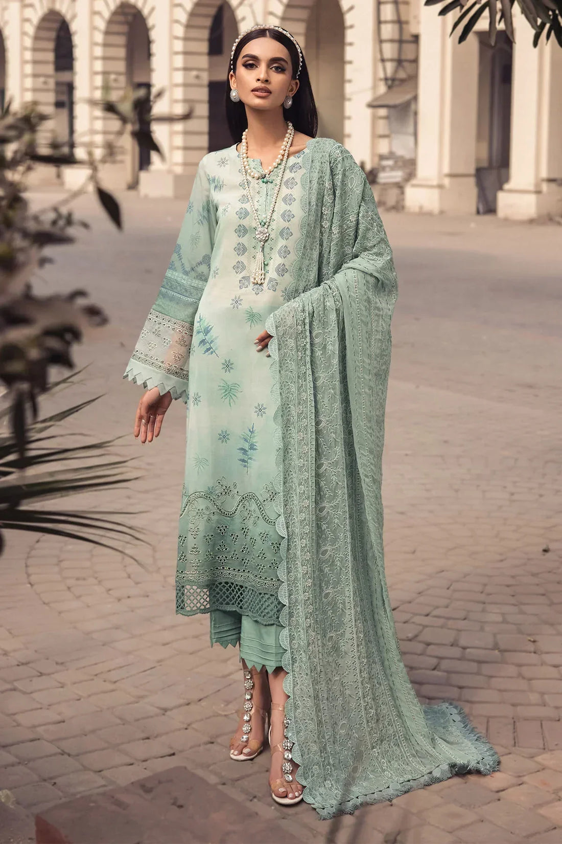 Nureh | Swiss Prints | NS-118 by Designer Nureh - House of Maryam - Pakistani Designer Ethnic Wear in {{ shop.shopifyCountryName }}