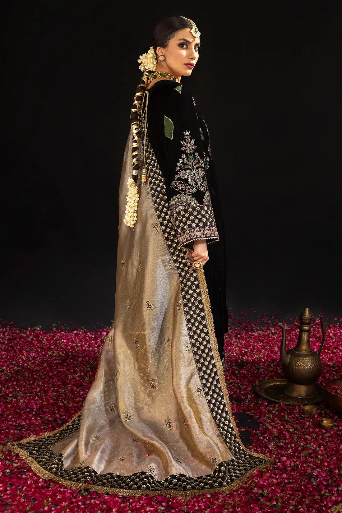 Nureh | Maya Velvet 23 | Morbagh by Designer Nureh - House of Maryam - Pakistani Designer Ethnic Wear in {{ shop.shopifyCountryName }}