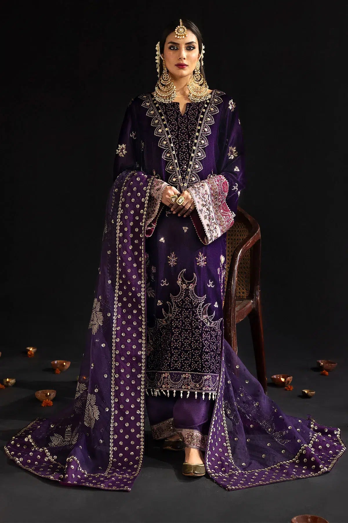 Nureh | Maya Velvet 23 | Rumeli by Designer Nureh - House of Maryam - Pakistani Designer Ethnic Wear in {{ shop.shopifyCountryName }}