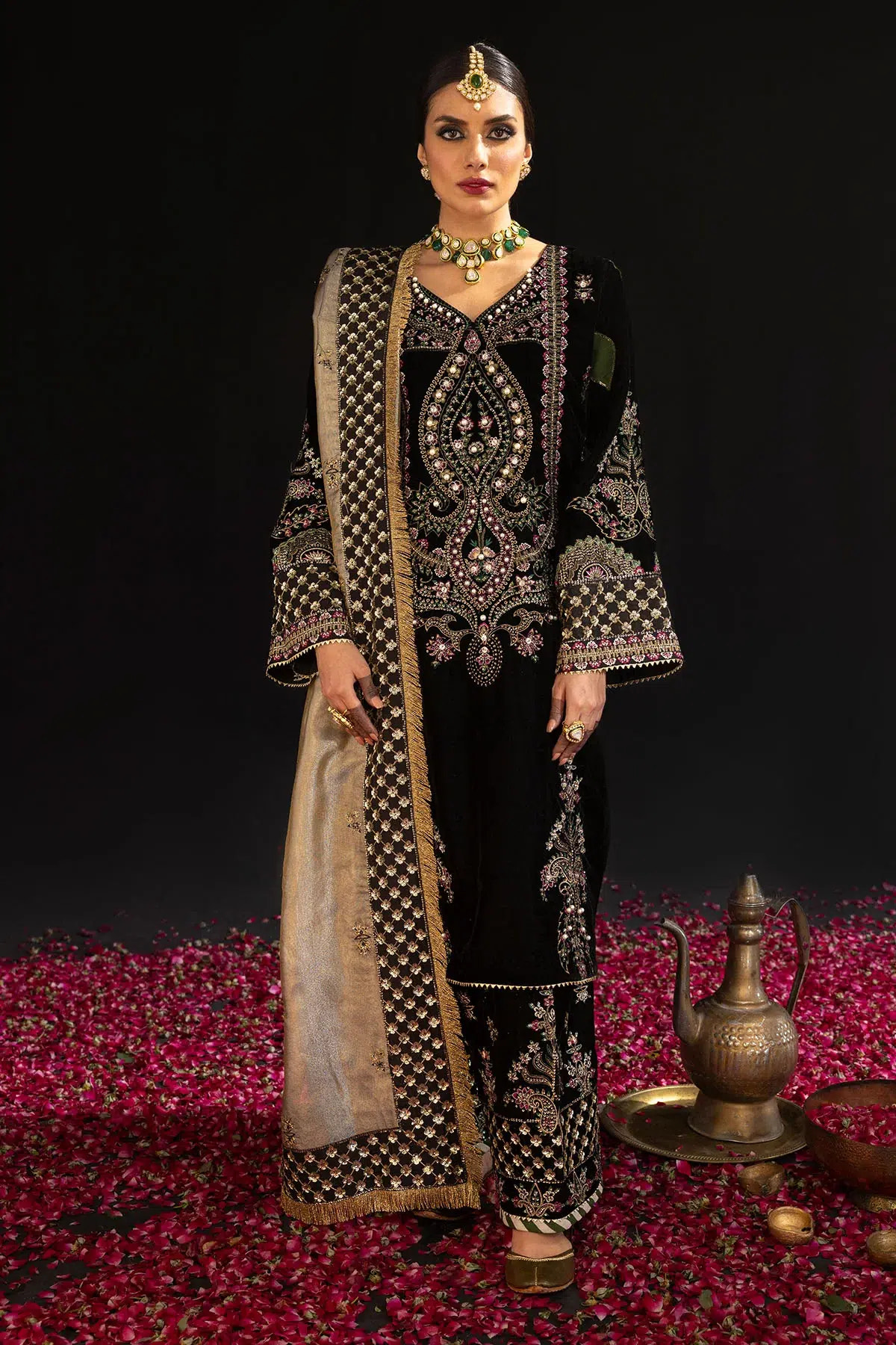 Nureh | Maya Velvet 23 | Morbagh -  Nureh Formal - Original Designer Dress - House of Maryam