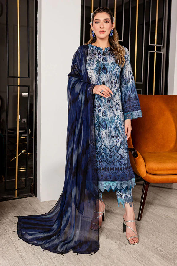 Nureh | Printed Lawn 24 | SP-94 -  Nureh Luxury - Original Designer Dress - House of Maryam