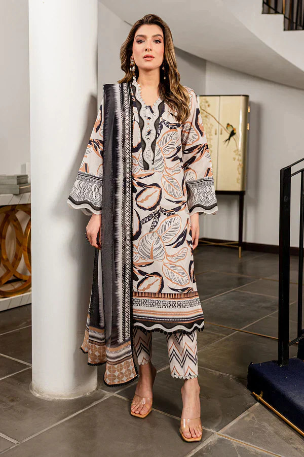 Nureh | Printed Lawn 24 | SP-93 -  Nureh Luxury - Original Designer Dress - House of Maryam