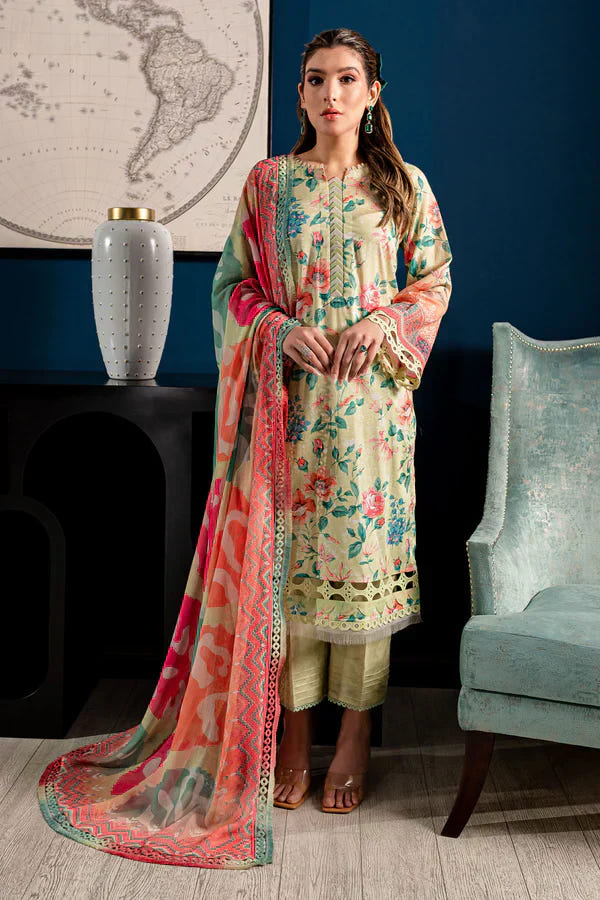 Nureh | Printed Lawn 24 | SP-97 -  Nureh Luxury - Original Designer Dress - House of Maryam