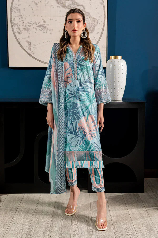 Nureh | Printed Lawn 24 | SP-96 -  Nureh Luxury - Original Designer Dress - House of Maryam