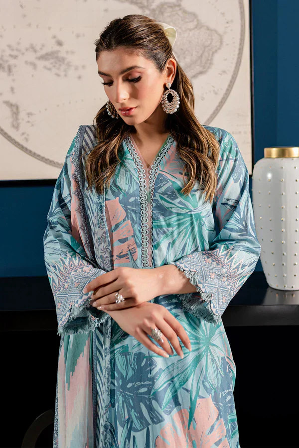 Nureh | Printed Lawn 24 | SP-96 -  Nureh Luxury - Original Designer Dress - House of Maryam