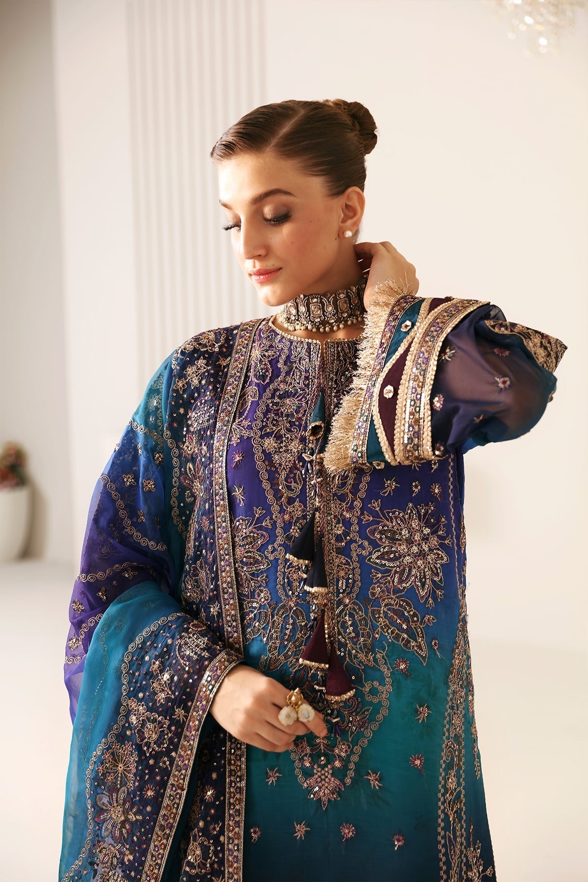 Alizeh | La Ruha Wedding Formals | AF-CH-2182-Oasis by Designer Alizeh - House of Maryam - Pakistani Designer Ethnic Wear in {{ shop.shopifyCountryName }}