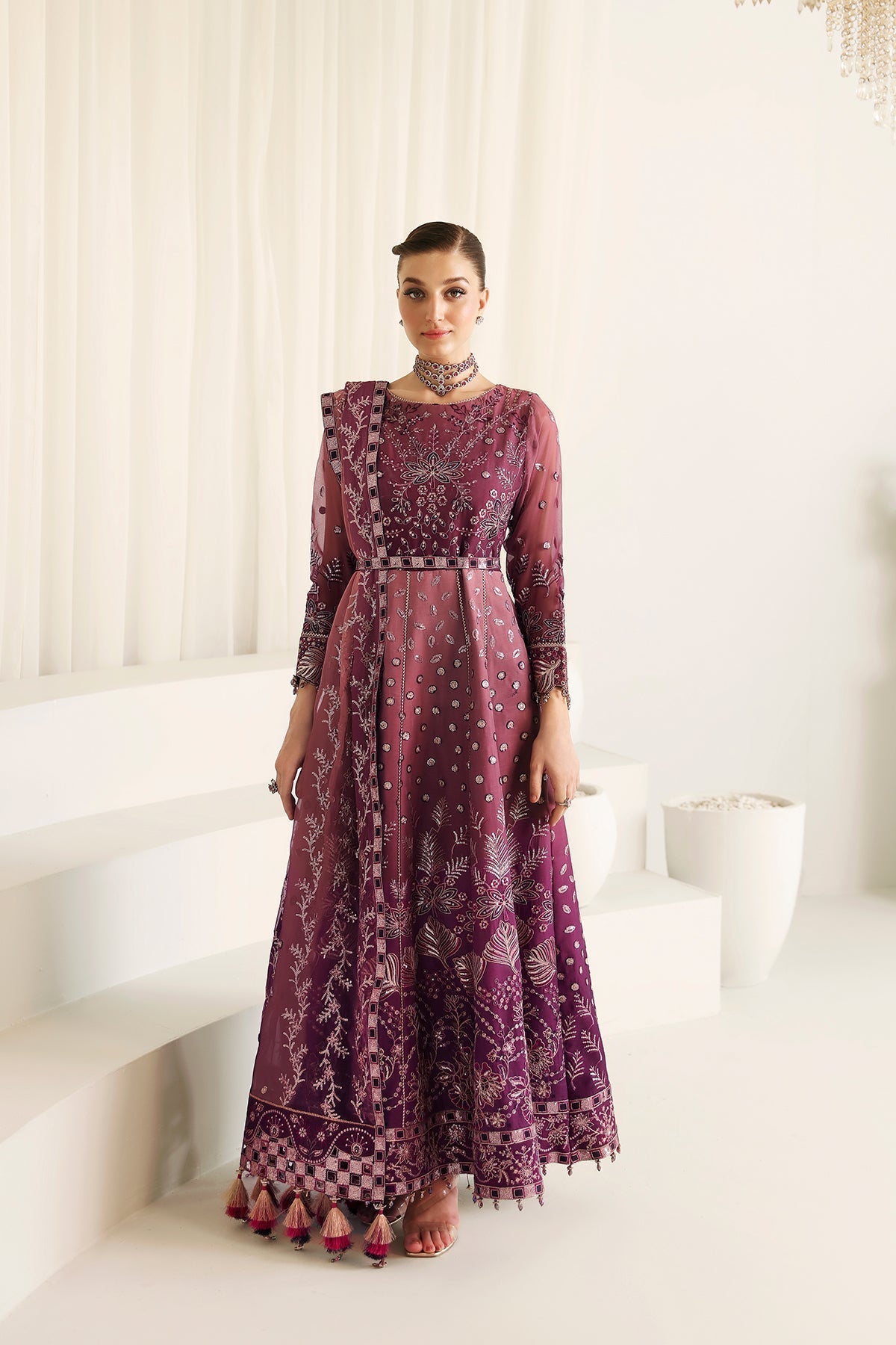 Alizeh | La Ruha Wedding Formals | AF-CH-2178-Opal by Designer Alizeh - House of Maryam - Pakistani Designer Ethnic Wear in {{ shop.shopifyCountryName }}