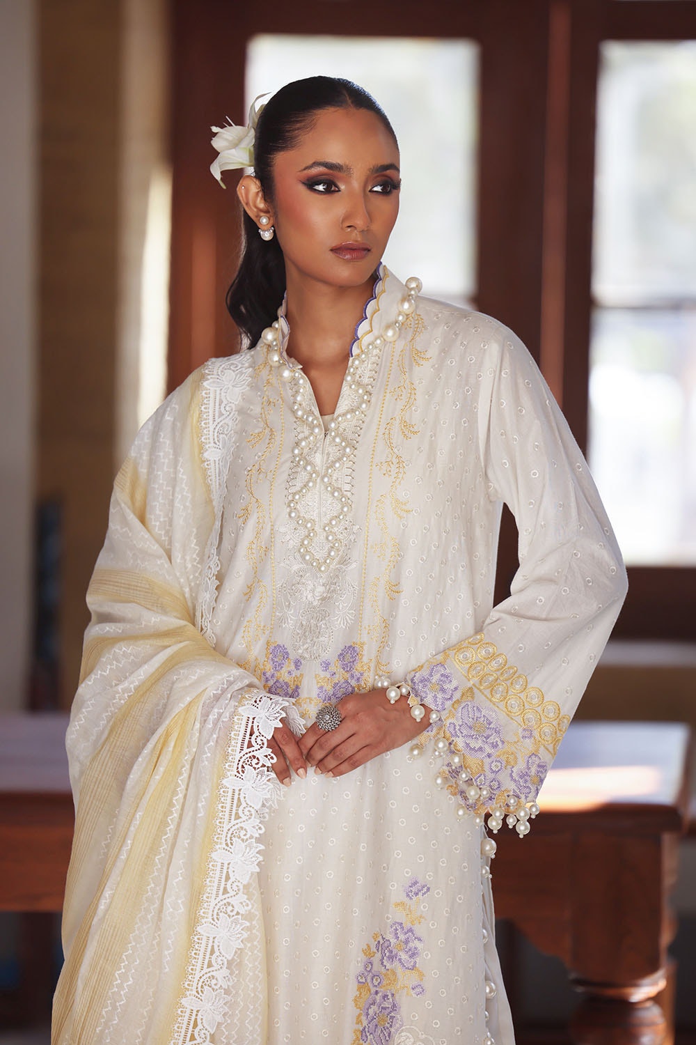 Gul Ahmed | Festive Eid 25 | FE-52019 -  Gul Ahmed Ladies Clothes - Original Designer Dress - House of Maryam