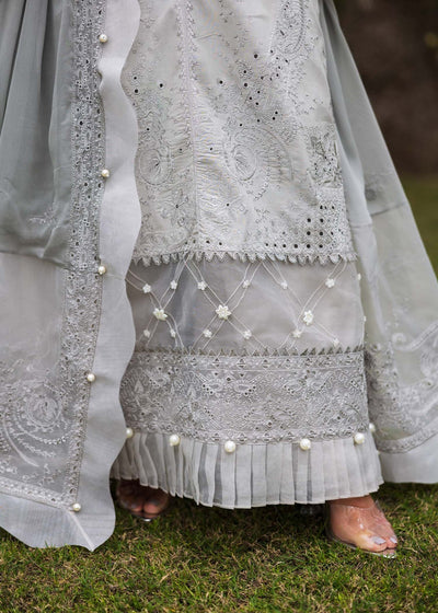 Paras by Pasha | Bloom and Beyond | Ash Bloom-Brand:Paras by Pasha-Type:Ladies Clothes-Gray-Chikankari Lawn-House of Maryam- Buy in UK, USA