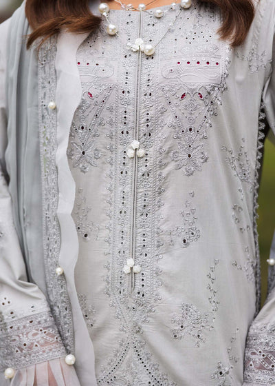 Paras by Pasha | Bloom and Beyond | Ash Bloom-Brand:Paras by Pasha-Type:Ladies Clothes-Gray-Chikankari Lawn-House of Maryam- Buy in UK, USA