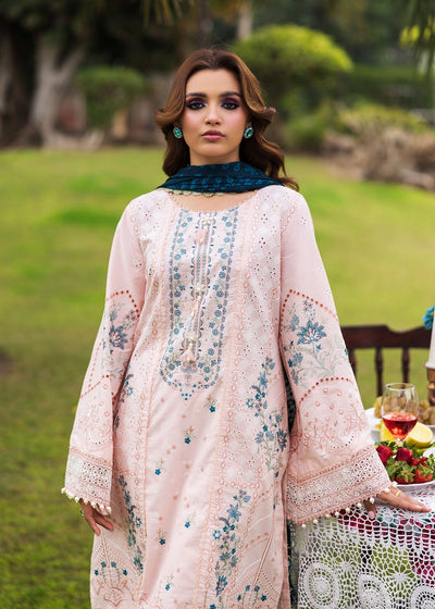 Paras by Pasha | Bloom and Beyond | Coral Bloom-Brand:Paras by Pasha-Type:Ladies Clothes-Pale Peach-Chikankari Lawn-House of Maryam- Buy in UK, USA