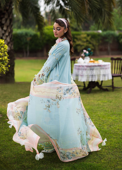 Paras by Pasha | Bloom and Beyond | Crystal Bloom-Brand:Paras by Pasha-Type:Ladies Clothes-Aqua-Lawn-House of Maryam- Buy in UK, USA