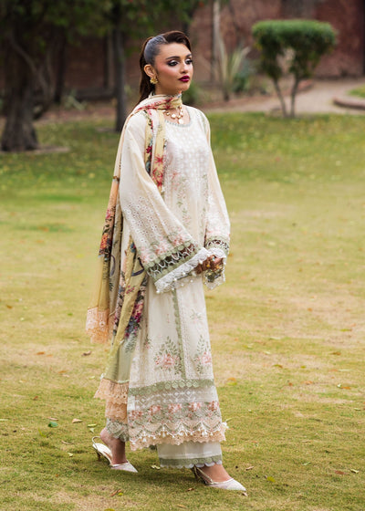 Paras by Pasha | Bloom and Beyond | Snowdrop Bloom-Brand:Paras by Pasha-Type:Ladies Clothes-Ivory-Chikankari Lawn-House of Maryam- Buy in UK, USA