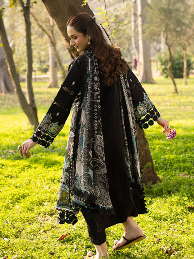 Parishay | Shangrila Luxury Lawn | SHR - 02-Brand:Parishay-Type:Ladies Clothes-Black-Lawn-House of Maryam- Buy in UK, USA
