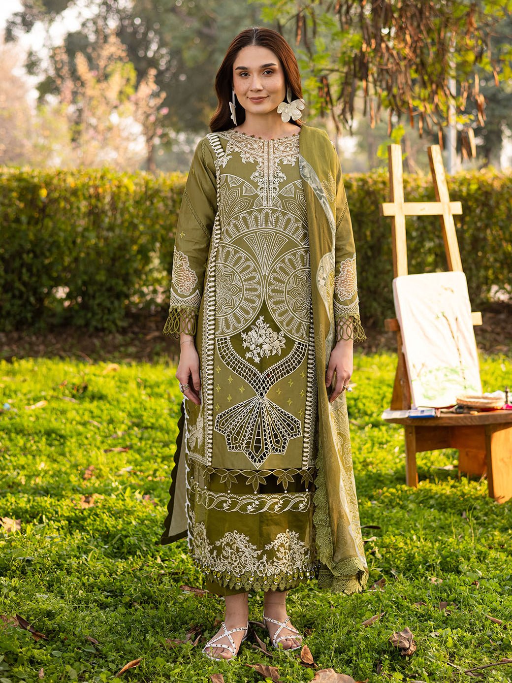 Parishay | Shangrila Luxury Lawn | SHR - 04-Brand:Parishay-Type:Ladies Clothes-Mehndi-Lawn-House of Maryam- Buy in UK, USA