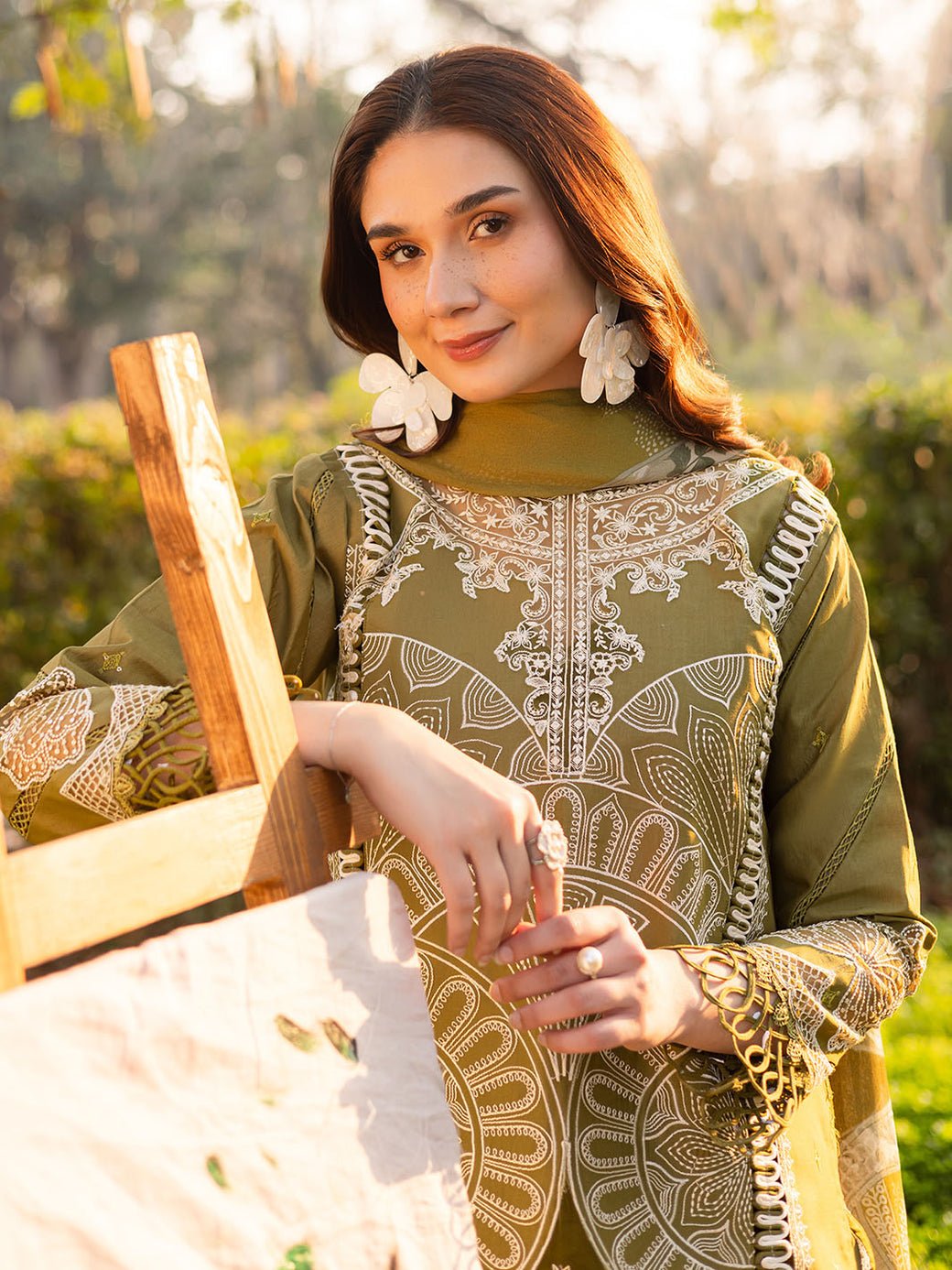 Parishay | Shangrila Luxury Lawn | SHR - 04-Brand:Parishay-Type:Ladies Clothes-Mehndi-Lawn-House of Maryam- Buy in UK, USA