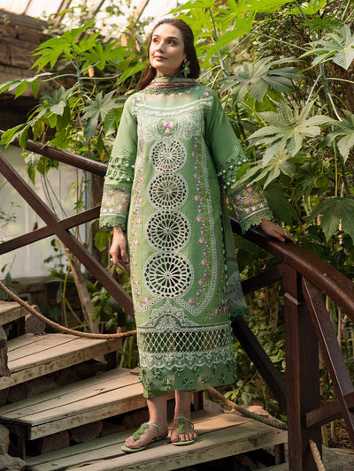 Parishay | Shangrila Luxury Lawn | SHR - 10-Brand:Parishay-Type:Ladies Clothes-Pastel Green-Lawn-House of Maryam- Buy in UK, USA