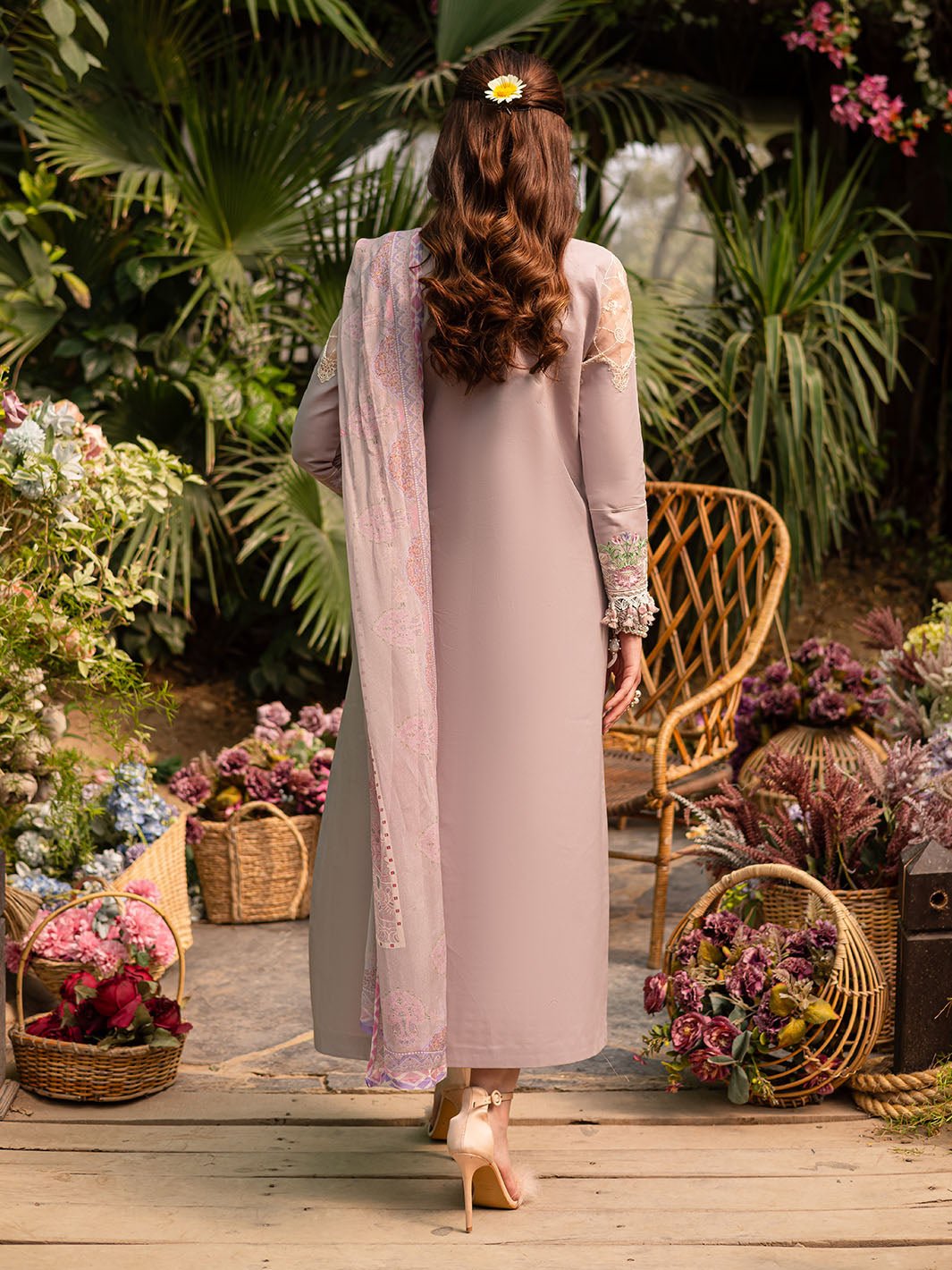 Parishay | Shangrila Luxury Lawn | SHR - 12-Brand:Parishay-Type:Ladies Clothes-Oyster Pink-Lawn-House of Maryam- Buy in UK, USA