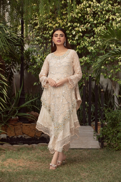 Panache | Pret | Peach & Chãœk -  Panache By Mona  - Original Designer Dress - House of Maryam