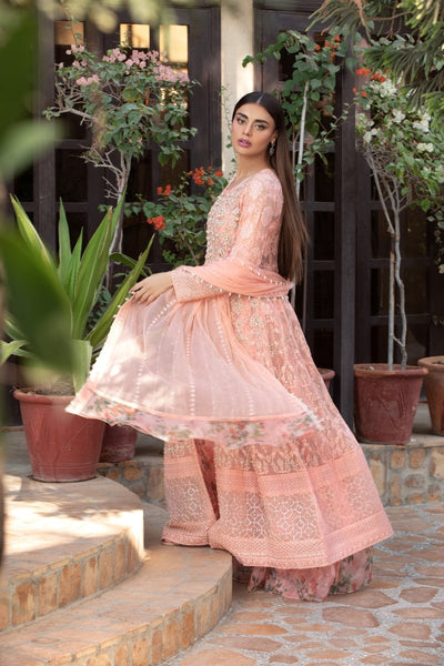 Panache | Pret | Peachy Blossom -  Panache By Mona  - Original Designer Dress - House of Maryam