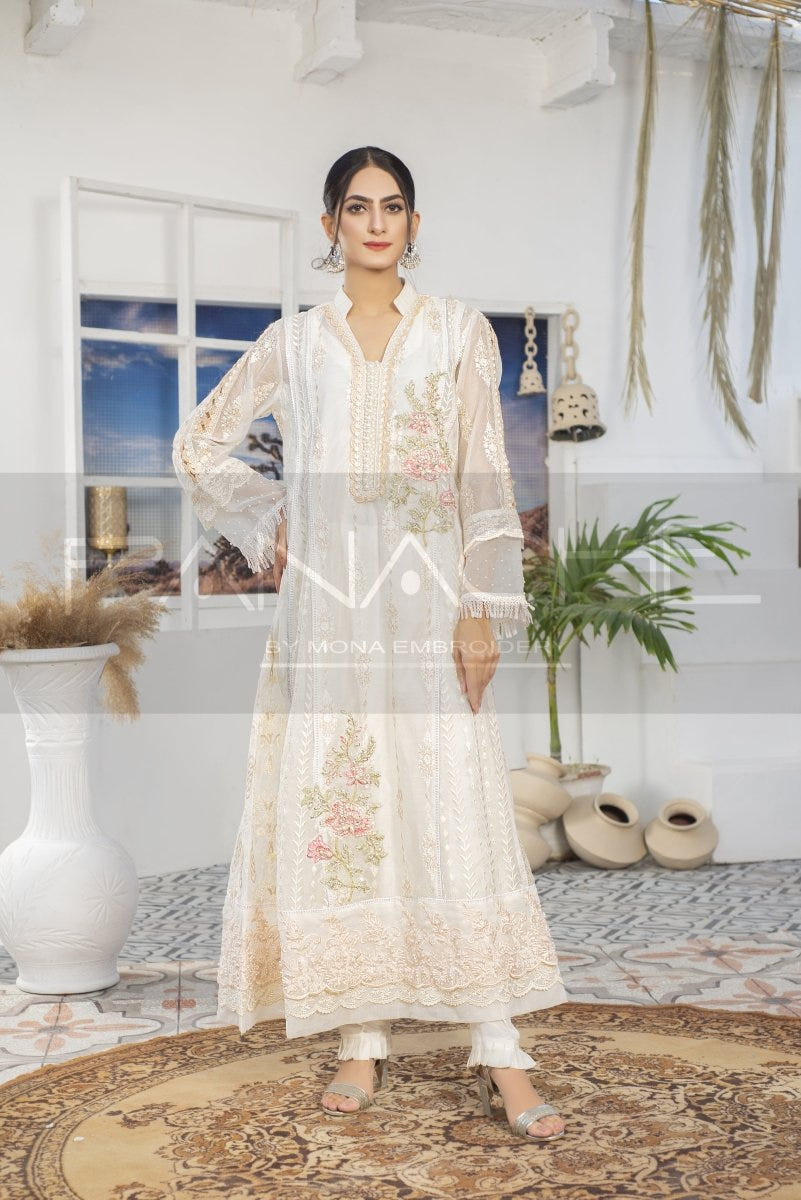 Panache | Pret | Peachy Poise -  Panache By Mona  - Original Designer Dress - House of Maryam
