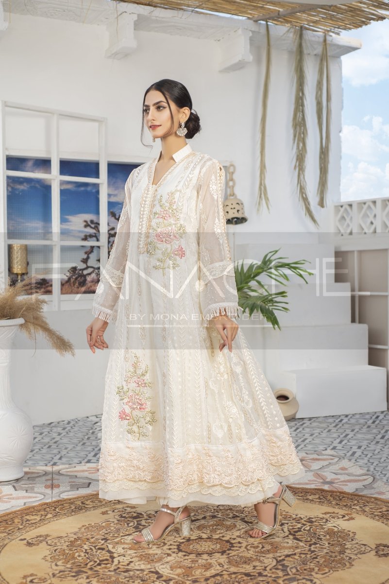 Panache | Pret | Peachy Poise -  Panache By Mona  - Original Designer Dress - House of Maryam